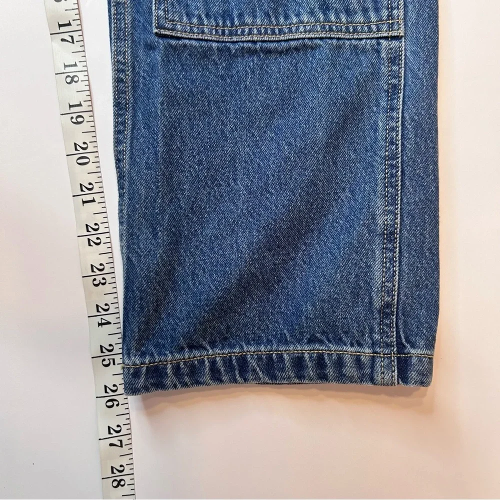 Old Navy Blue Denim Jeans High-Rise Relaxed Girl’s Size 14